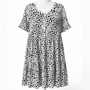 Black and White Polka Dot Dress